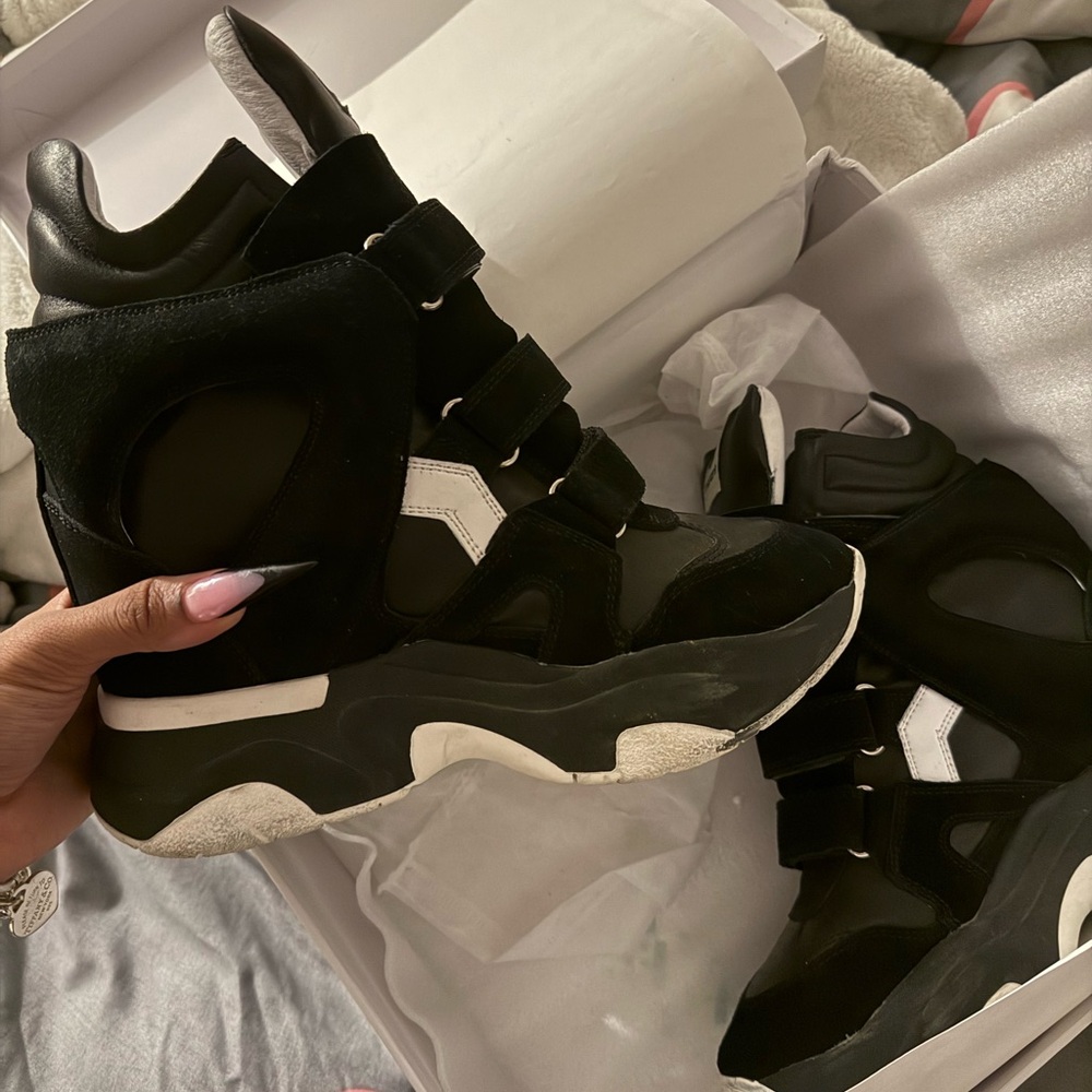 Isabel Marant Black and White Sneakers